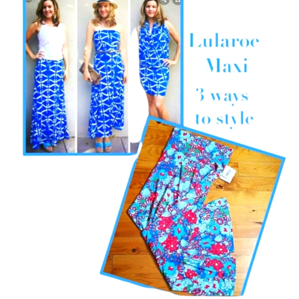 4/$20 LuLaRoe Maxi Floral Skirt Size XSmall BNWT - Picture 1 of 7
